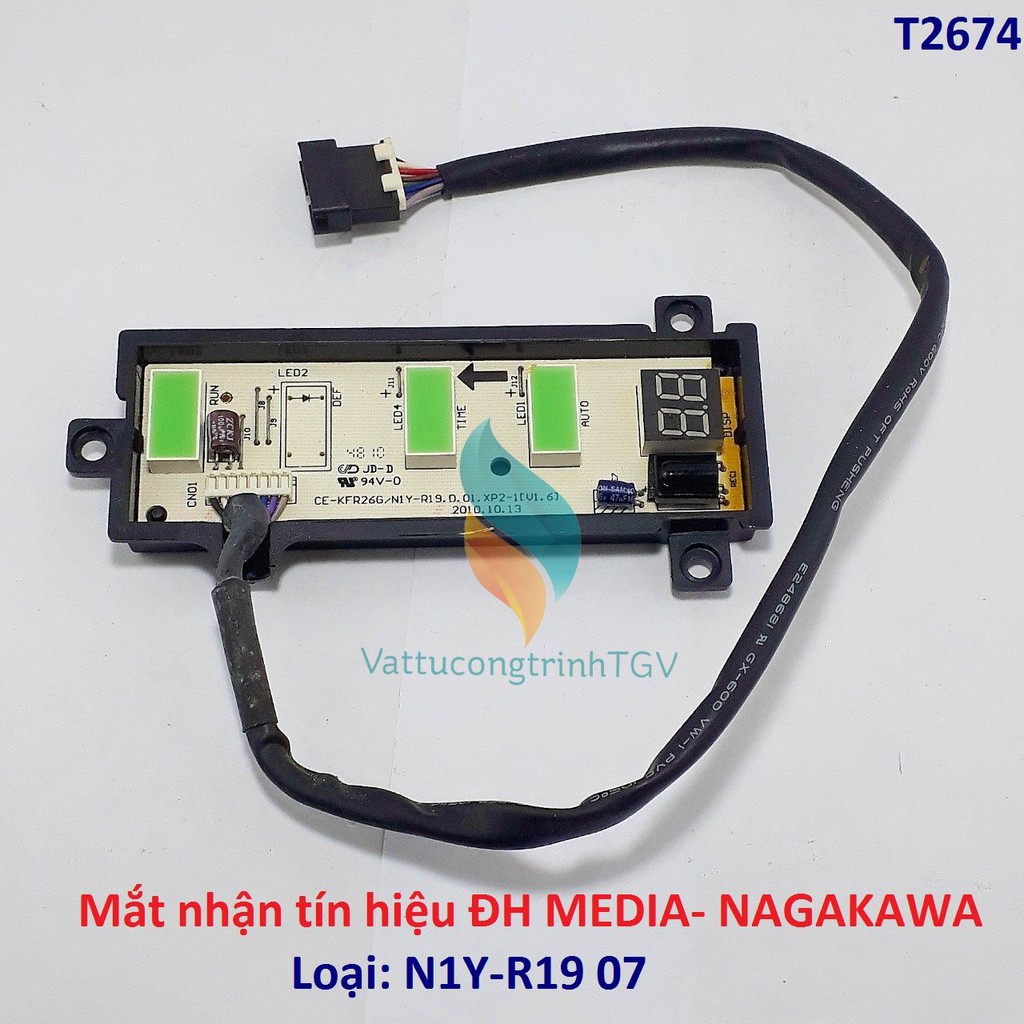 Mắt nhận tín hiệu điều hòa MEDIA - NAGAKAWA loại N1Y-R19 07 (tháo máy)