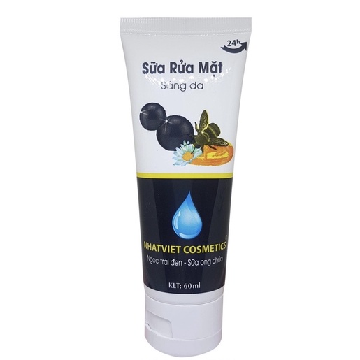 SỮA RỬA MẶT NHẬT VIỆT SÁNG DA NGOC TRAI ĐEN SỮA ONG CHÚA