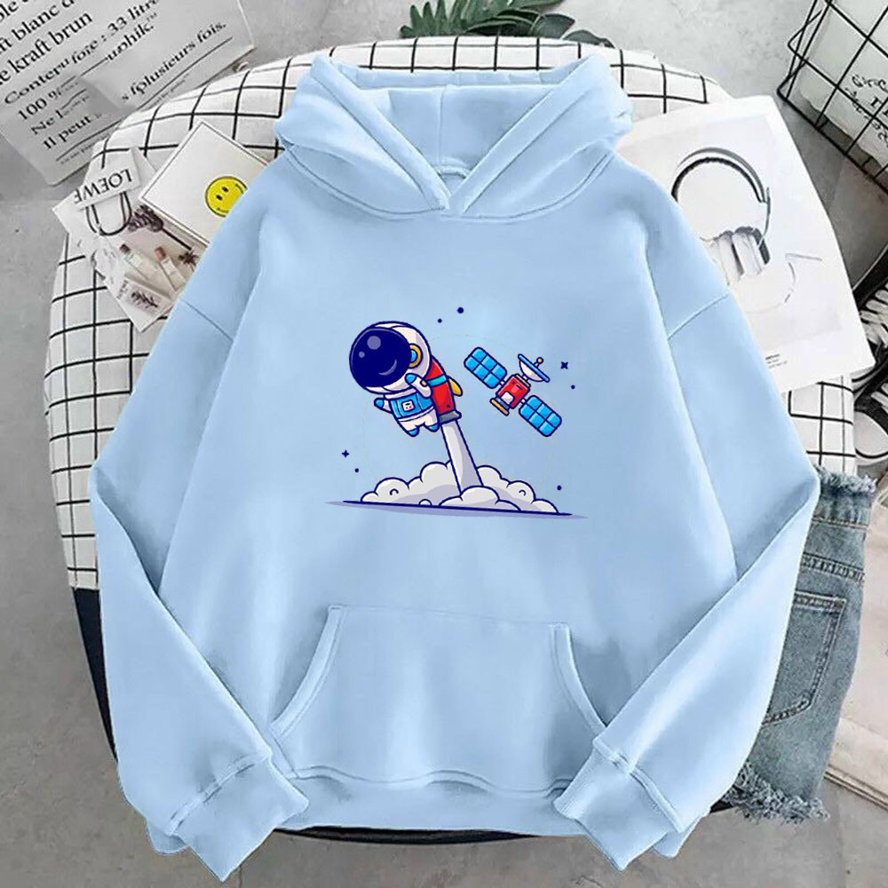 Áo Hoodie nam nữ in hình Phi Hành Gia cực đẹp, chất nỉ dày dặn, hợp làm áo cặp William - DS158 | BigBuy360 - bigbuy360.vn