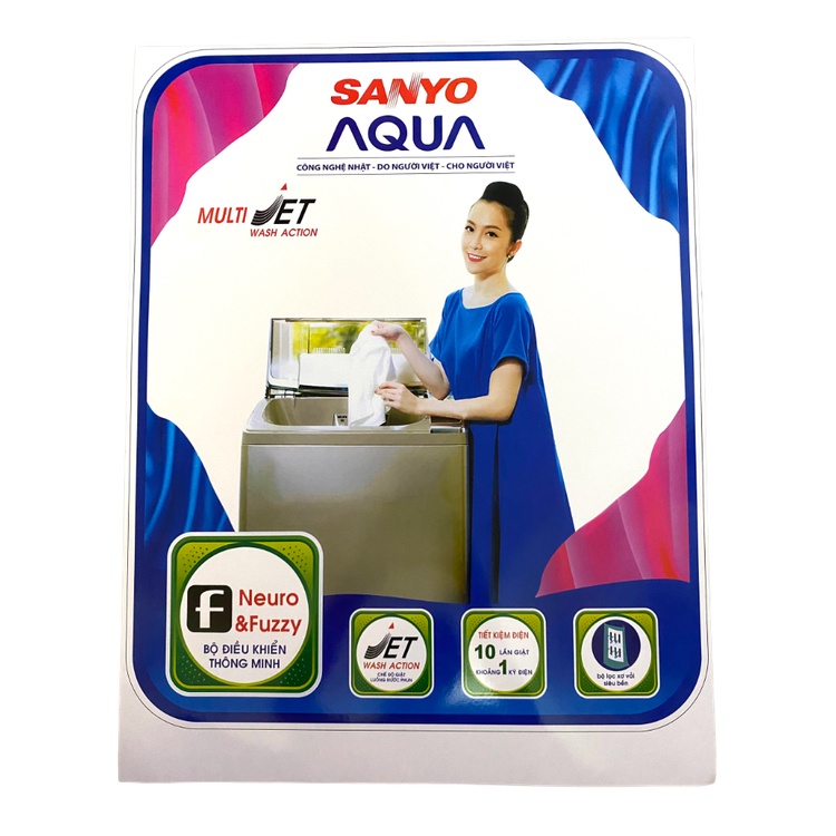 Tem dán máy giặt Sanyo Aqua chất lượng nhiều mẫu