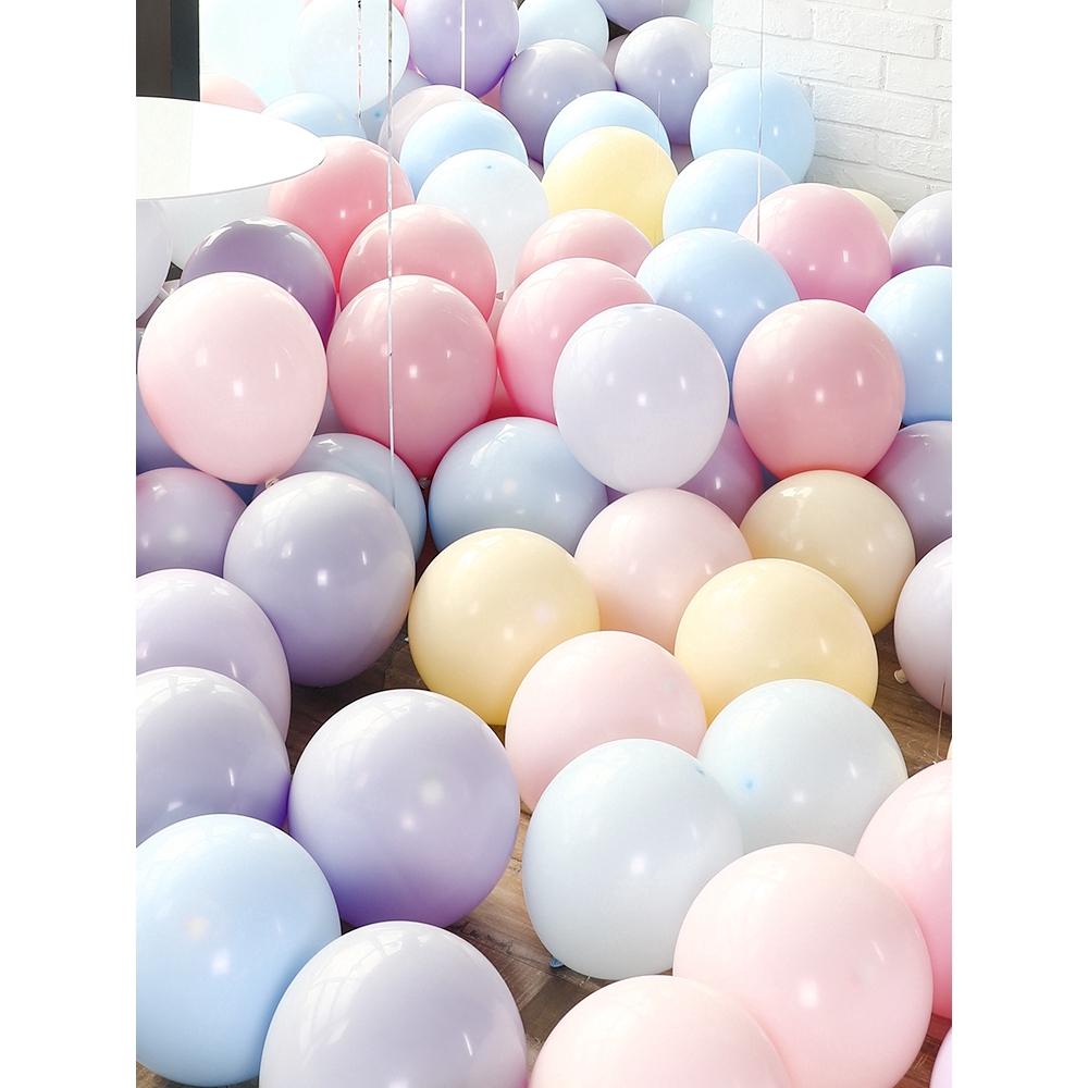 Bộ 10 bong bóng trơn màu dành cho trang trí tiệc sinh nhật/tiệc cưới