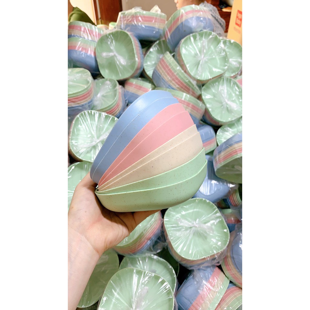 Set Đĩa Nhựa Lúa Mạch Đựng Hoa Quả, Trái Cây, Đồ Ăn An Toàn Và Tiện Lợi Superbag668 240