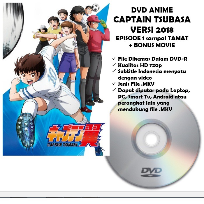 Đĩa Dvd Captain Tsubasa Phiên Bản 2018 1-tamat