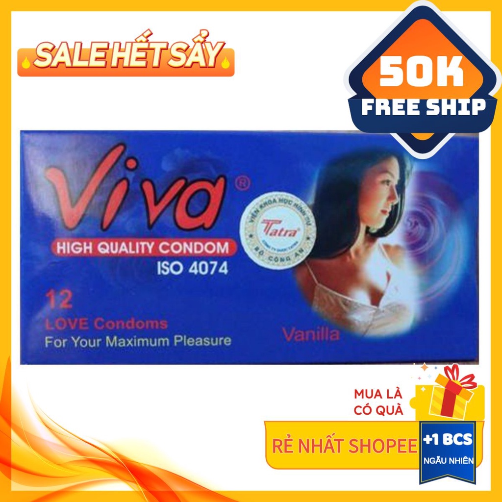 Bao cao su VIVA hộp 12 chiếc