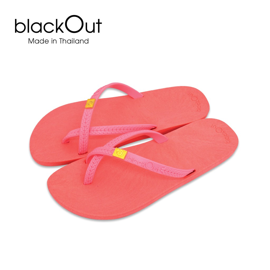 Dép xỏ ngón đế trơn Black out