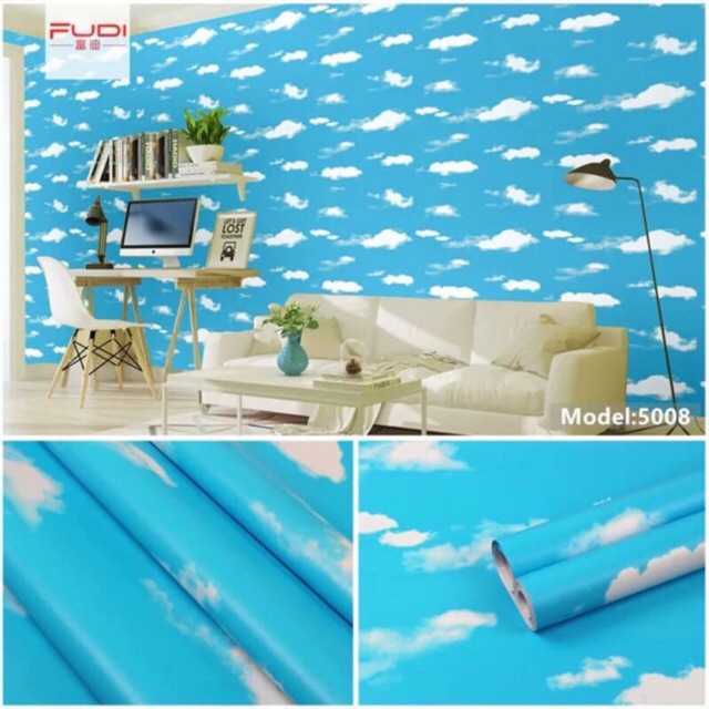 Giấy dán tường mây