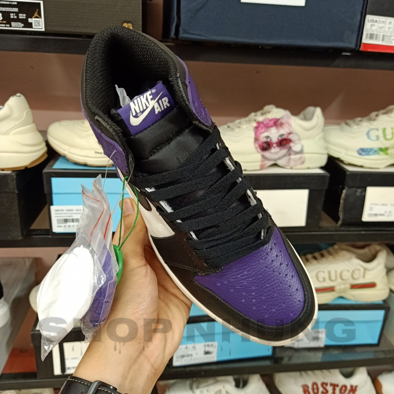 Giày Jordan 1 Tím Cổ Cao Nam Nữ Cao Cấp