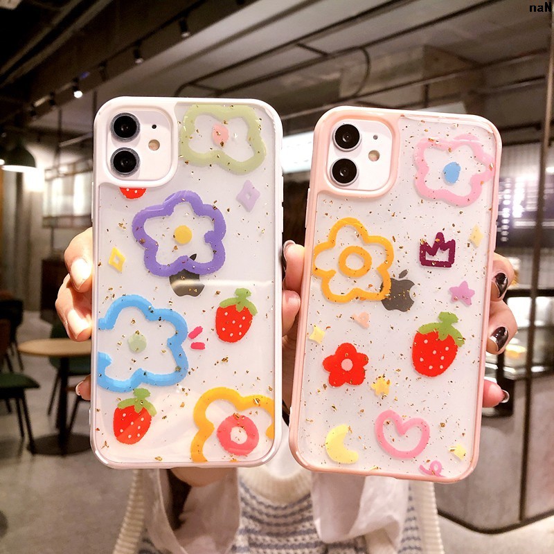 Ốp Điện Thoại Silicon Mềm In Hình Hoa Xinh Xắn Phong Cách Hàn Quốc Cho Iphone Xsmax / 7 + | BigBuy360 - bigbuy360.vn