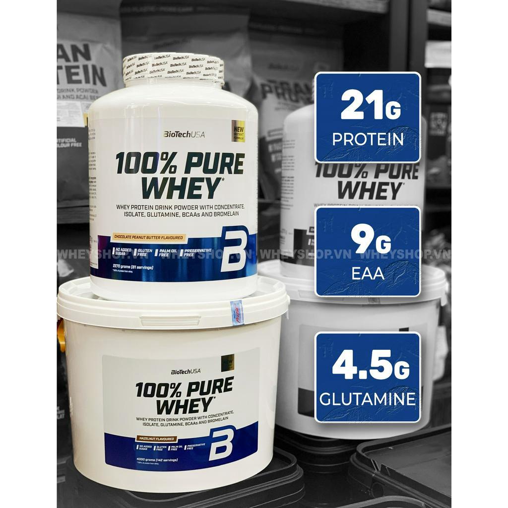 Sữa dinh dưỡng tăng cơ BiotechUSA 100% Pure Whey 8.8Lbs
