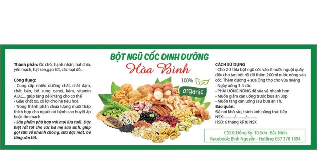 Combo tem nhãn theo yêu cầu