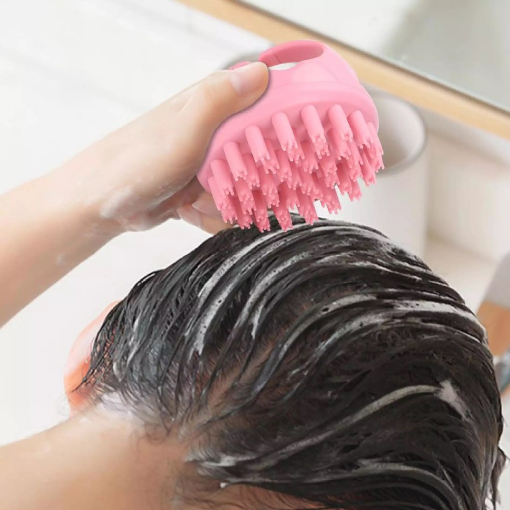 Lược Gội Đầu Heeta Silicon Thế Hệ Mới- Lược gai loại mới massage gỡ rối GIẢM GÀU, GIẢM RỤNG HIỆU QUẢ
