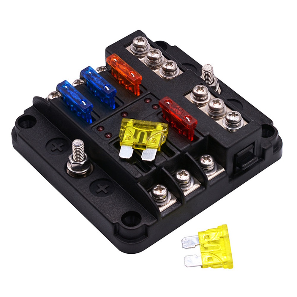 Giá Đỡ Cầu Chì 6 Chiều 12-24v Thay Thế Chất Lượng Cao Cho Xe Hơi / Tàu Thuyền