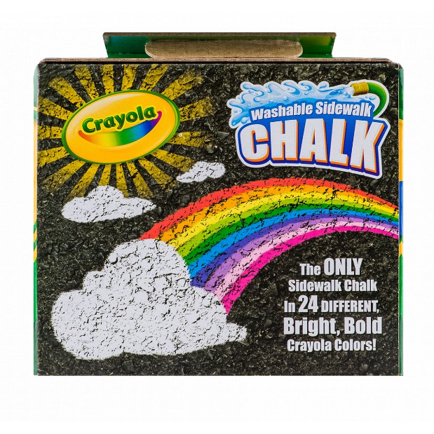 HỘP 24 VIÊN PHẤN (24 MÀU) CRAYOLA WASHABLE SIDEWALK CHALK (RỬA ĐƯỢC)