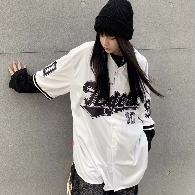 Áo Thun Bóng Chày Unisex Tay Jersey Ngắn Thời Trang Dành Cho Nữ | BigBuy360 - bigbuy360.vn