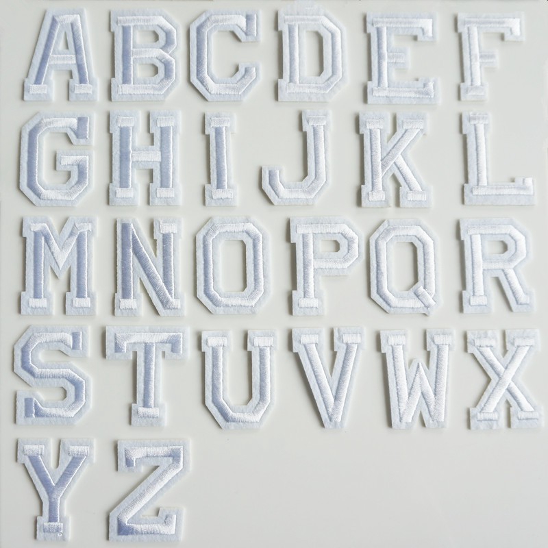 26 Miếng Dán Ủi Quần Áo Hình Chữ Cái