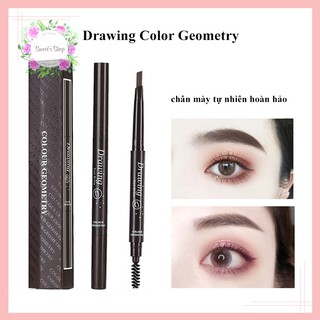 Chì kẻ mày💖FREESHIP💖Chì kẻ mày Drawing Color Geometry màu chuẩn, mịn, mượt hàng nội địa Trung