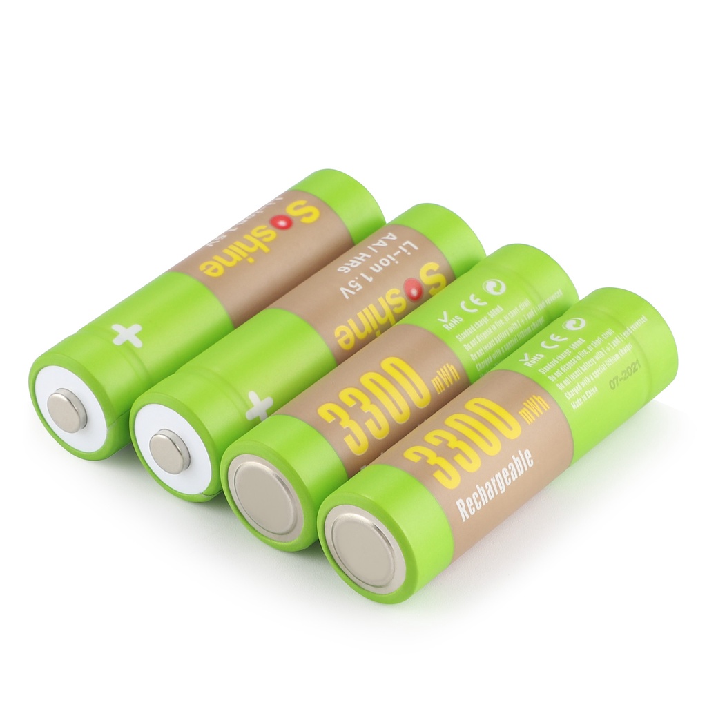 Pin Sạc AA Lithium 1.5V Soshine 3300mWh lion
