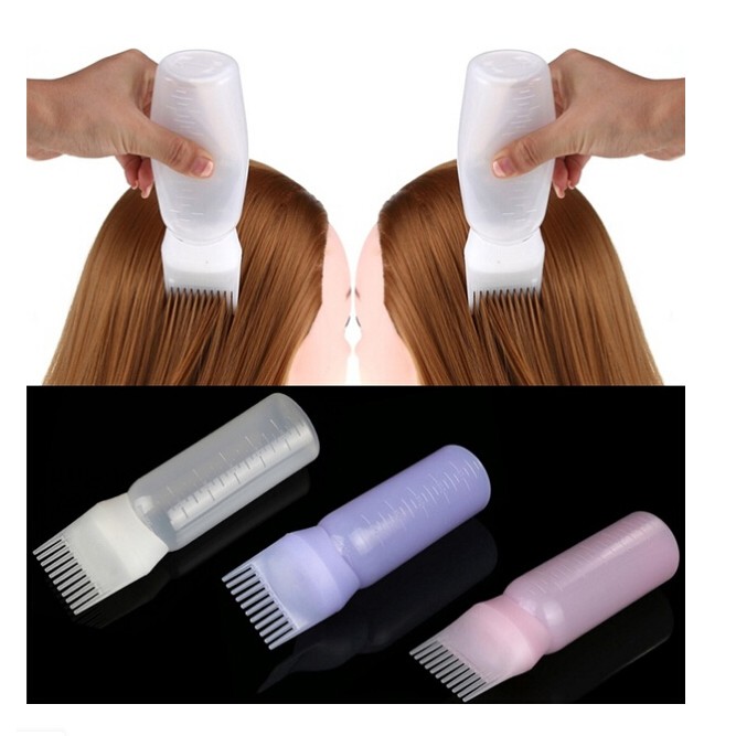 Dress up 120ML Hot Hair Dye Bottle Applicator Comb Dispensing Salon Hair Coloring Dyeing