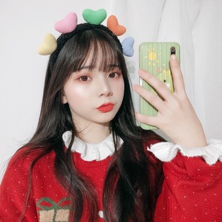 Cài tóc make up hình trái tim siêu cute