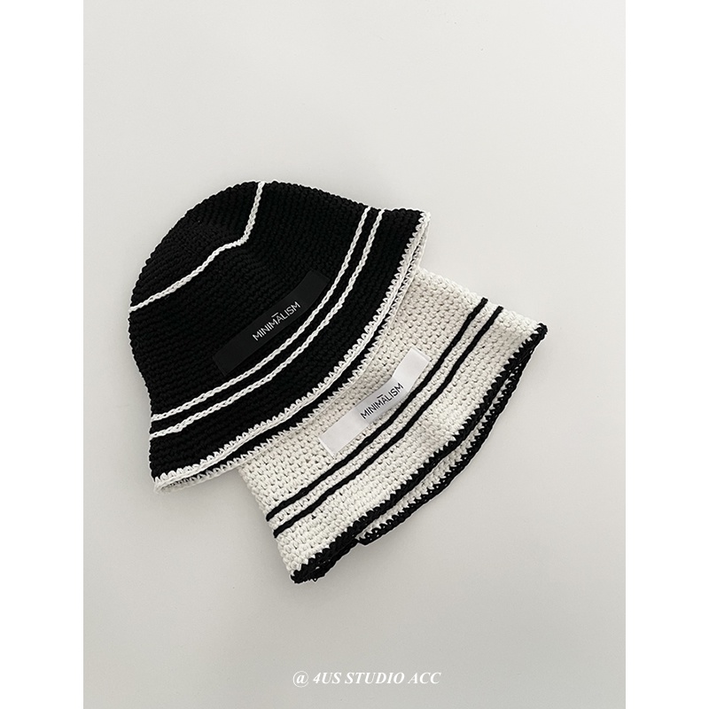 Mũ Bucket Đan Tay Phong Cách Hàn Quốc Cho Nam Nữ