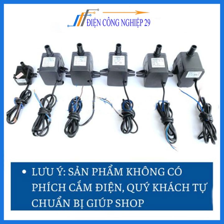 Bơm chìm mini 4W 8W 13w 16W 18W20W 25W 30wW- 220V quạt điều hoà hơi nước - bể cá thủy cảnh - hòn non bộ - thác nước