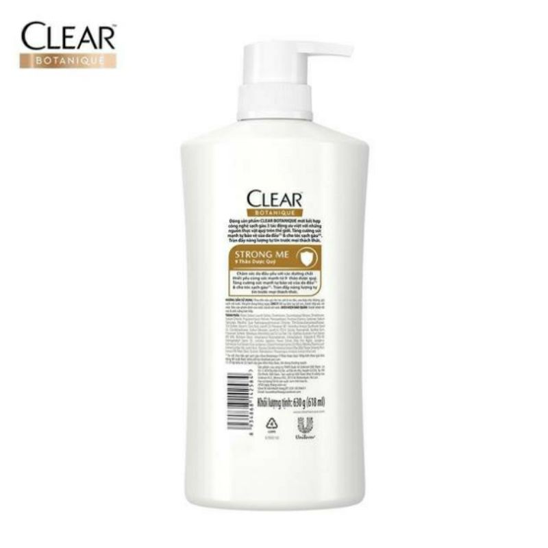 Dầu gội Clear thảo dược 900g (mẫu mới)