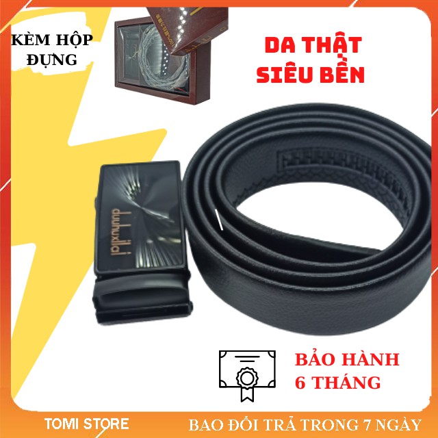 [Ảnh Thật] Dây Nịt Nam Đen Da Thật Mềm Mại Đầu Hợp Kim Không Gỉ Siêu Bền | Thắt Lưng Nam Cao Cấp Đầu Khóa Chống Xước