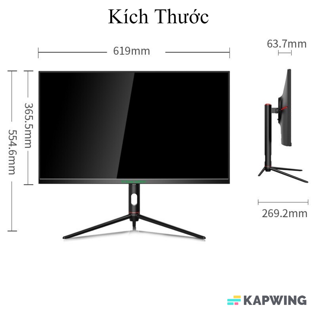 Màn hình Move Speed 27 P27A2G 27-inch 165Hz màn thắng IPS, màn hình máy tính chơi game văn phòng - bảo hành 2 năm