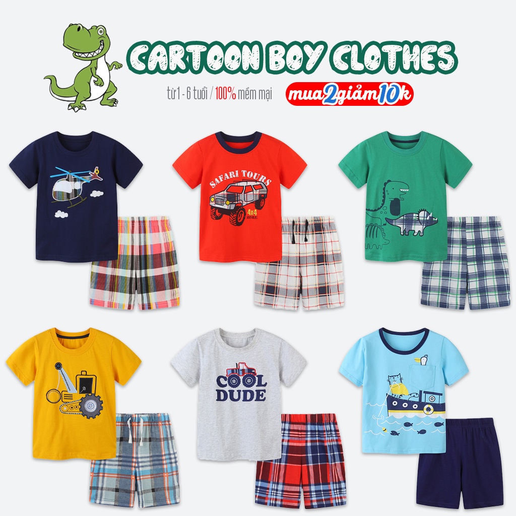 Bộ cotton cho bé Aostar Betty họa tiết thêu 3D hoạt hình đáng yêu hàng xuất Âu Mỹ