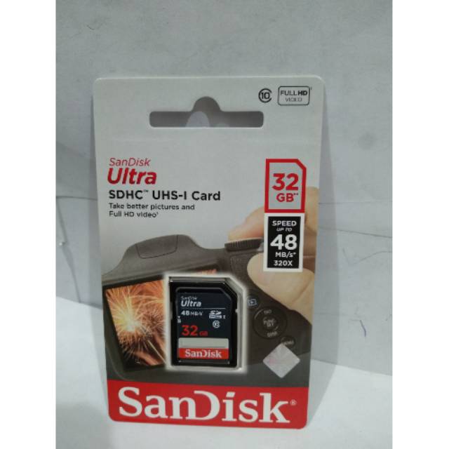 Thẻ Nhớ Sandisk 32gb Sd Cho Máy Ảnh Sdhc Ultra Class 10 | BigBuy360 - bigbuy360.vn
