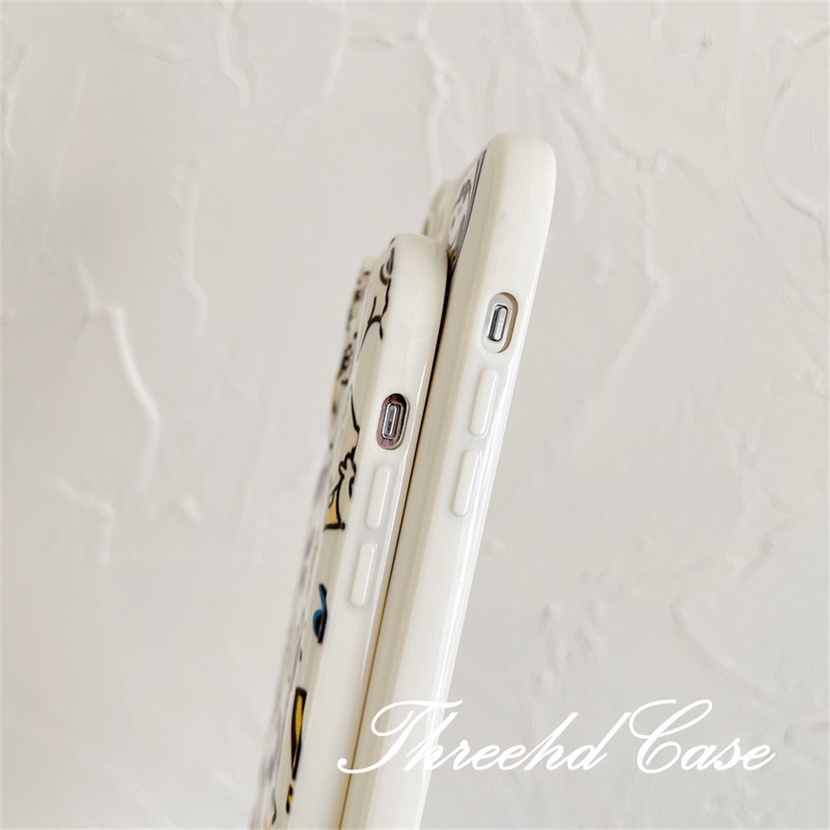Ốp Điện Thoại TPU Mềm Hình Cún Có Đệm Khí Chống Rơi Cho iPhone 14 13 12 11 Pro Max SE 2020 X Xr Xs Max 8 7 6 6s Plus