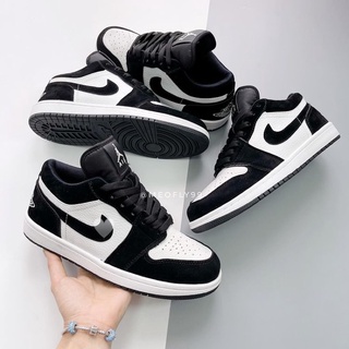 Giày Thể Thao Jordan Low Panda, Sneaker Trắng Đen Cổ Thấp