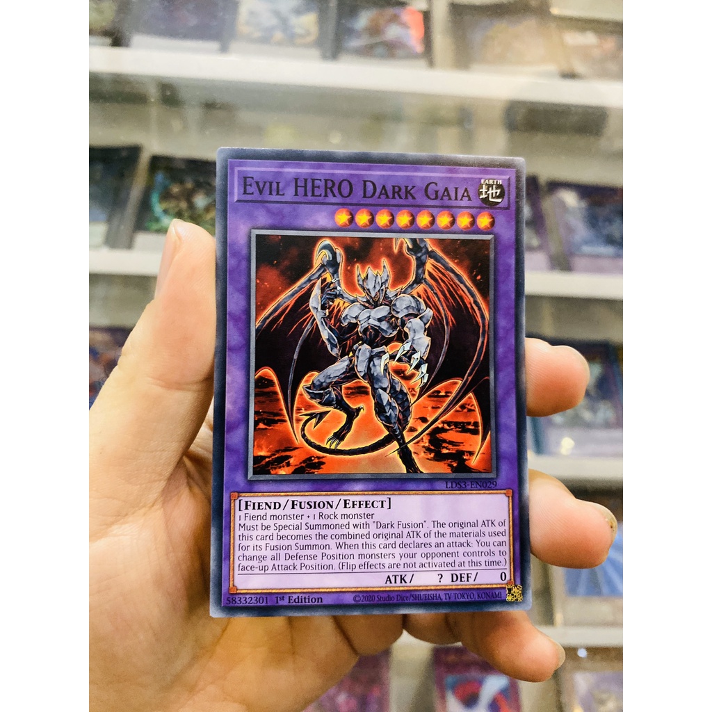 Thẻ Bài YugiOh! Mã LDS3-EN029 - Evil HERO Dark Gaia - Common - 1st Edition