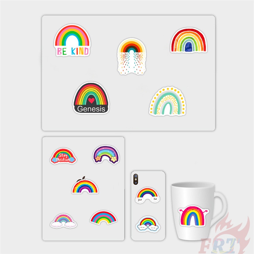 Bộ 50 Cái ❉ Xin chào! Cầu Vồng Meet - Sê-Ri Cầu Vồng Encounter 01 Hình Dán ❉ Miếng Dán Chống Thấm Nước Thời Trang