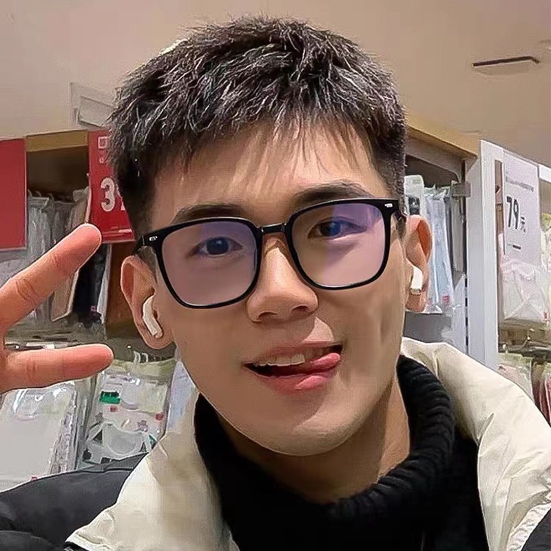 【Replaceable lenses】COD (AIMURUSI) Kính Đeo Gọng Kính Vuông Chống Ánh Sáng Xanh Thời Trang Hàn Quốc Cho Nam Nữ
