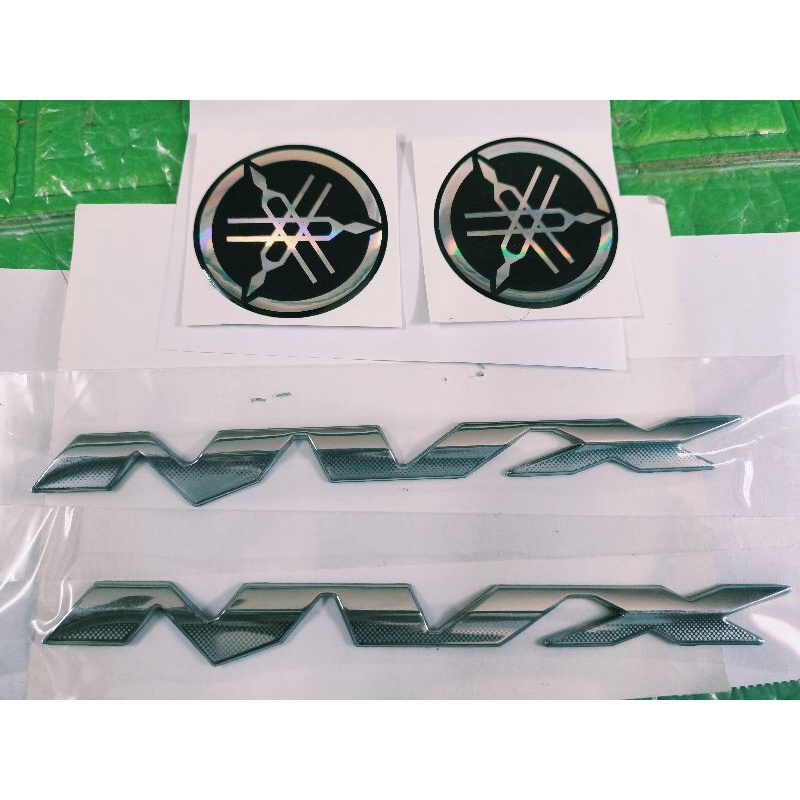 Bộ tem chữ nổi yamaha  NVX crôm hàng zin theo xe