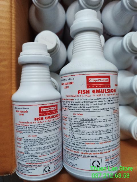 Phân cá hữu cơ đậm đặc Fish Emulsion nhập khẩu Mỹ 250ml