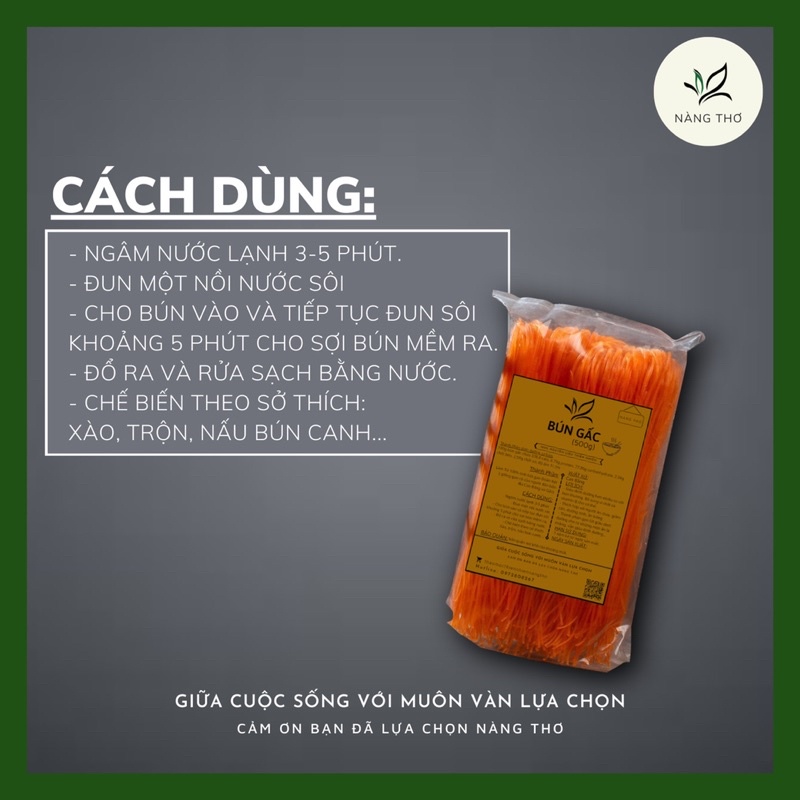 ĐẶC SẢN BÚN GẤC CAO BẰNG GIẢM CÂN  1000gr  - EAT CLEAN