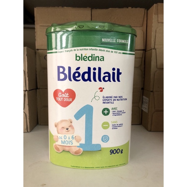 Sữa Bledilait, Sữa Bột Bledina  Số 1, 2, 3, 4 Sữa Tăng Cân Cho Bé 900g Date T12/2023