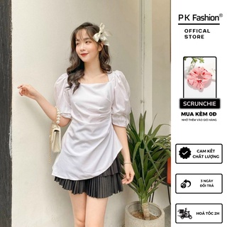 Áo tay phồng vạt xéo hiho