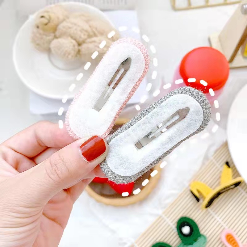 Kẹp Tóc Dệt Kim Họa Tiết Hoạt Hình Dễ Thương Phong Cách Hàn Quốc Cho Bé