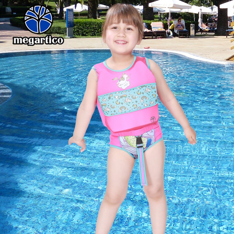 Bộ 2 Bộ Đồ An Toàn Áo phao Áo Vest Cho Bé Gái Học Bơi Bơi Bé Gái Đồ Bơi