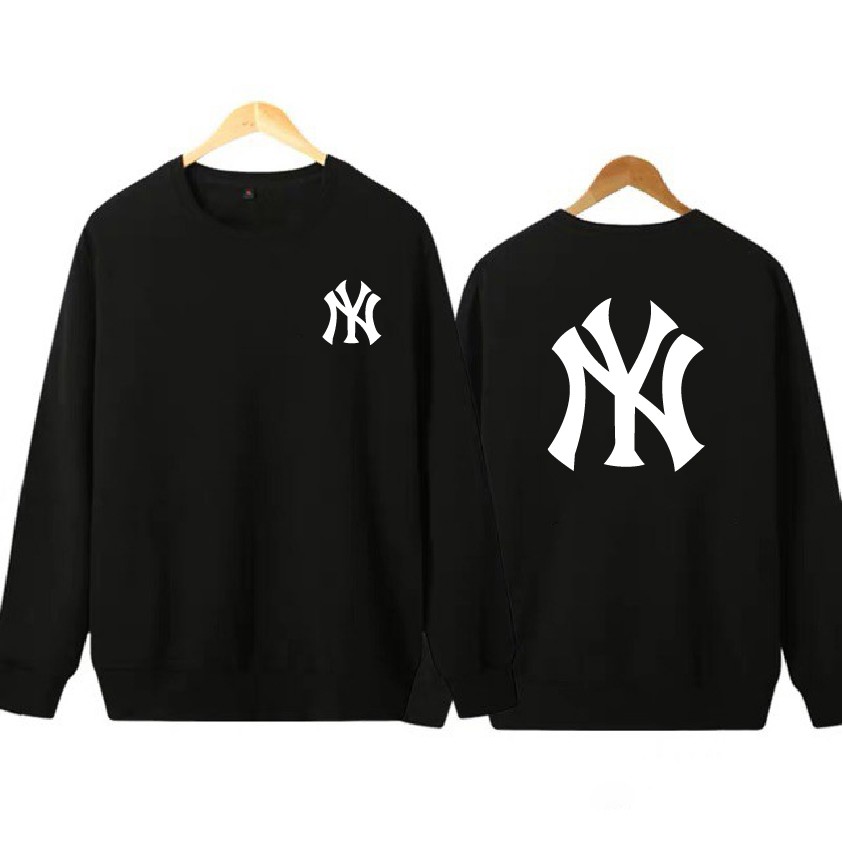 Áo NY Hoodie - Sweater chất nỉ bông form suông rộng trẻ trung, cá tính, màu đen, trắng