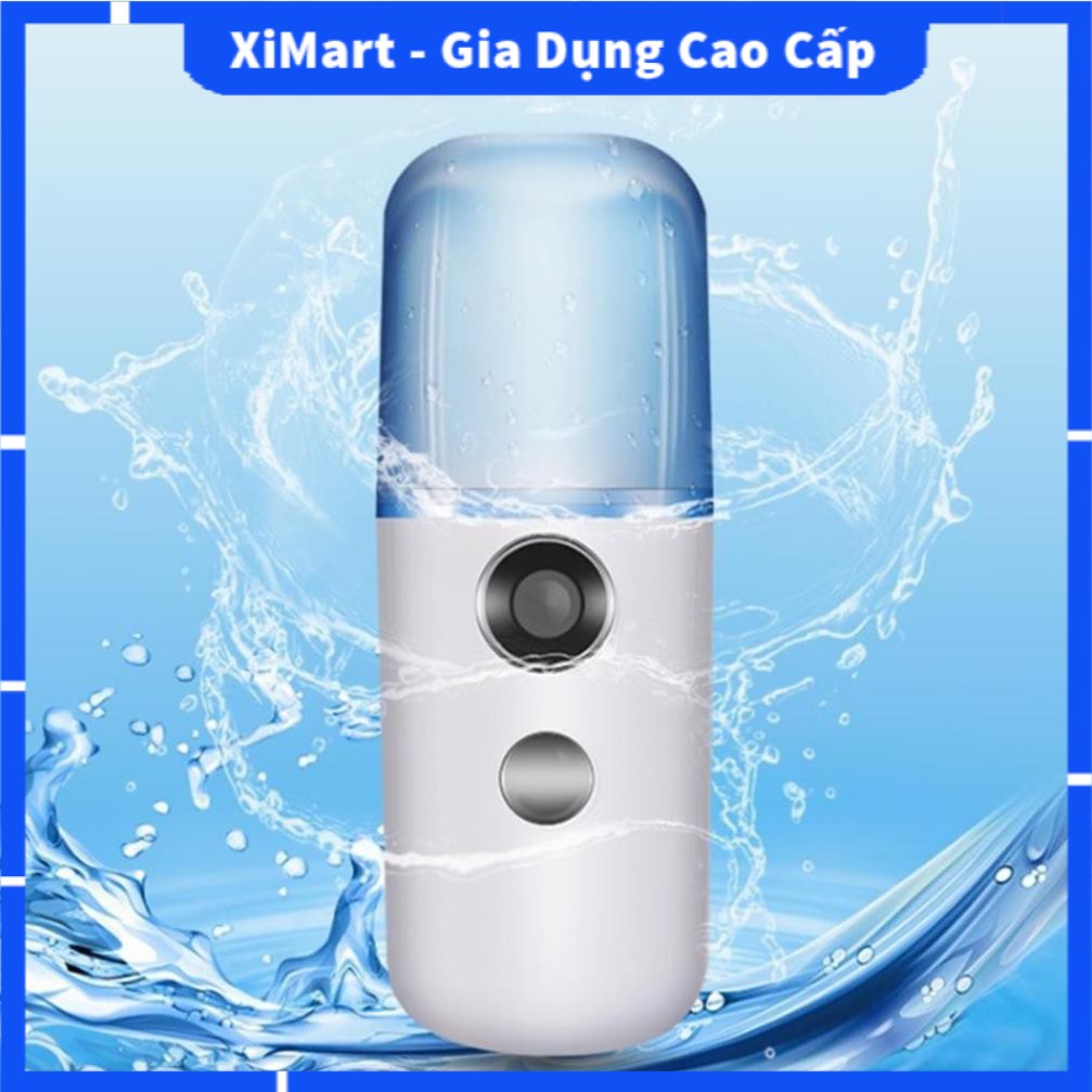 [MỚI] Máy xông hơi mặt mini cầm tay cao cấp - Máy xịt khoáng Nano mini lực phun mạnh dễ dàng sử dụng - XiMart