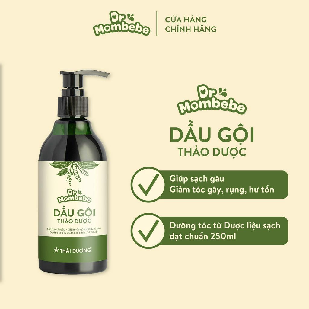 Dầu gội thảo dược Dr Mombebe – Giúp sạch gàu, giảm ngứa, giảm tóc gãy rụng, hư tổn, giúp mọc tóc, dưỡng tóc 250ml