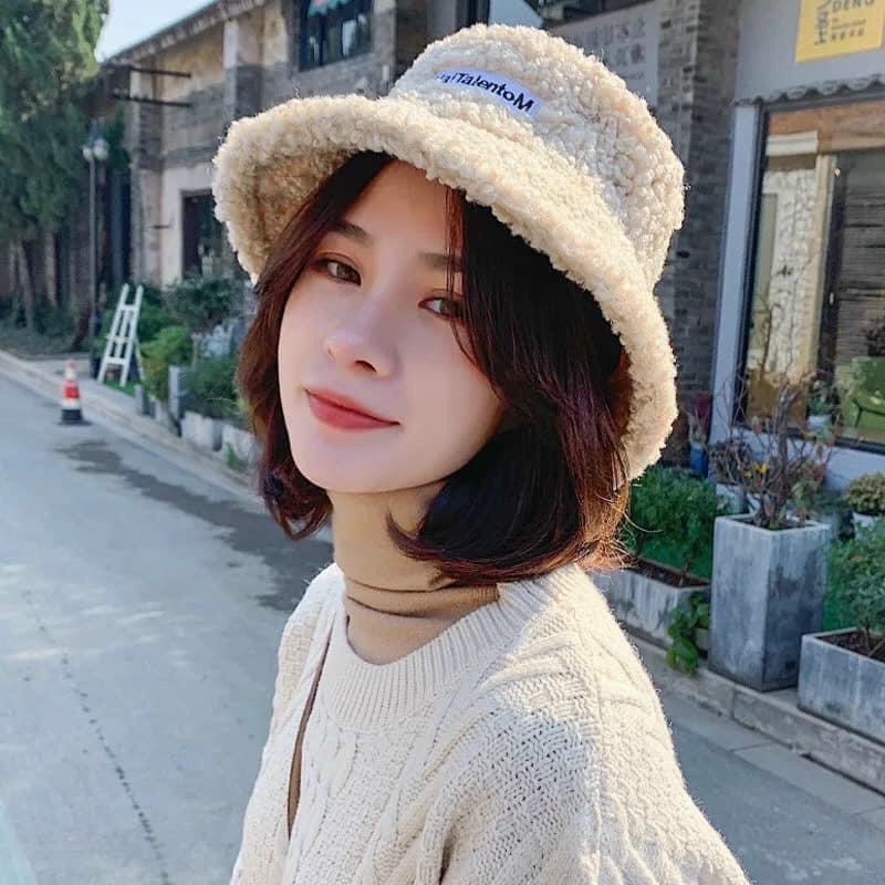 Mũ Vành Thêu Chất Nỉ Siêu Hot Dày- Mũ Nỉ Thu Đông Phong Cách Ulzzang