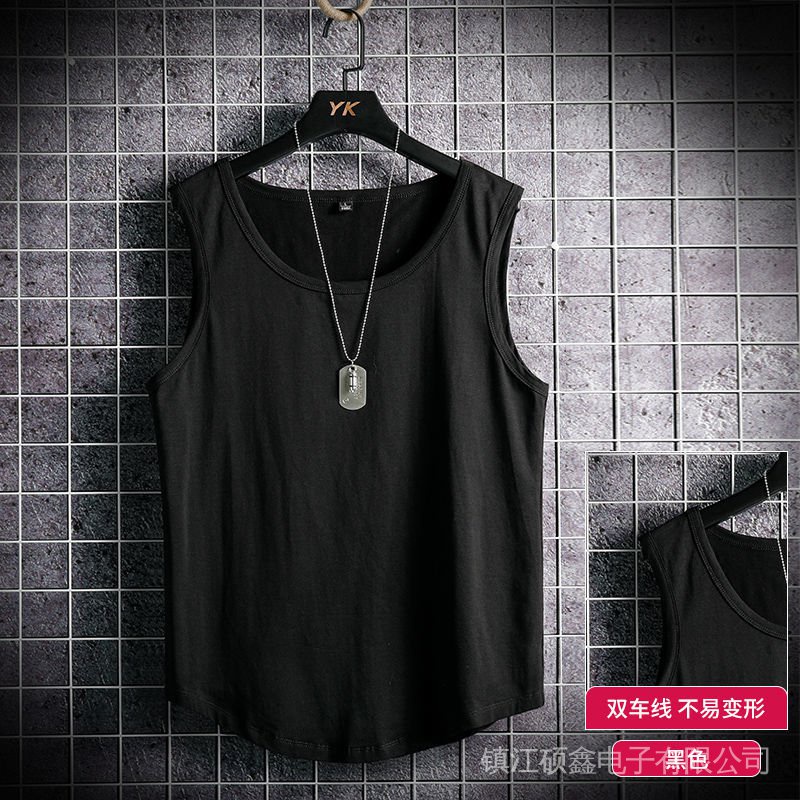 Set 2 Áo Thun Thể Thao Không Tay Dáng Rộng Chất Liệu Cotton Cao Cấp Thời Trang Dành Cho Nam 9.9