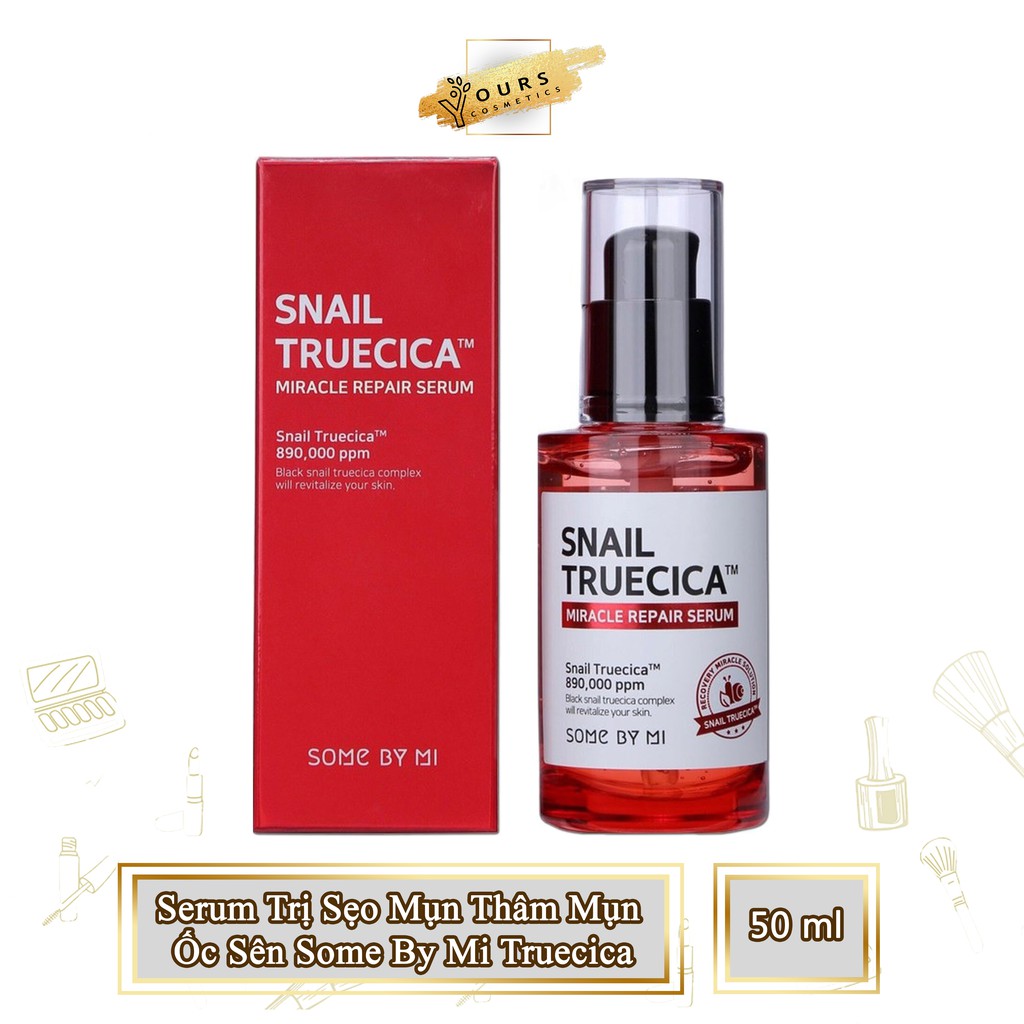 [Đại Lý] Serum Mờ Sẹo Mụn Thâm Mụn Ốc Sên Some By Mi Snail Truecica - Tinh Chất Ngừa Sẹo Some By Mi Miracle Repair