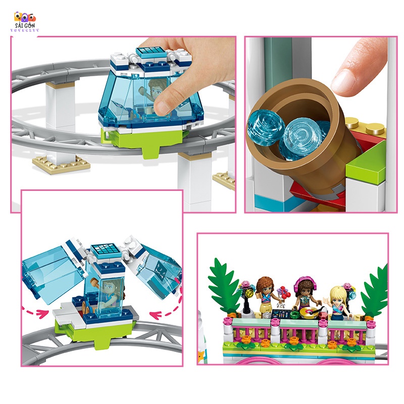 Đồ Chơi Lắp Ráp Kiểu LEGO Friends Mô Hình Khu Công Viên Nước Heartlake City Resort SX3018 Với 1139 Chi Tiết