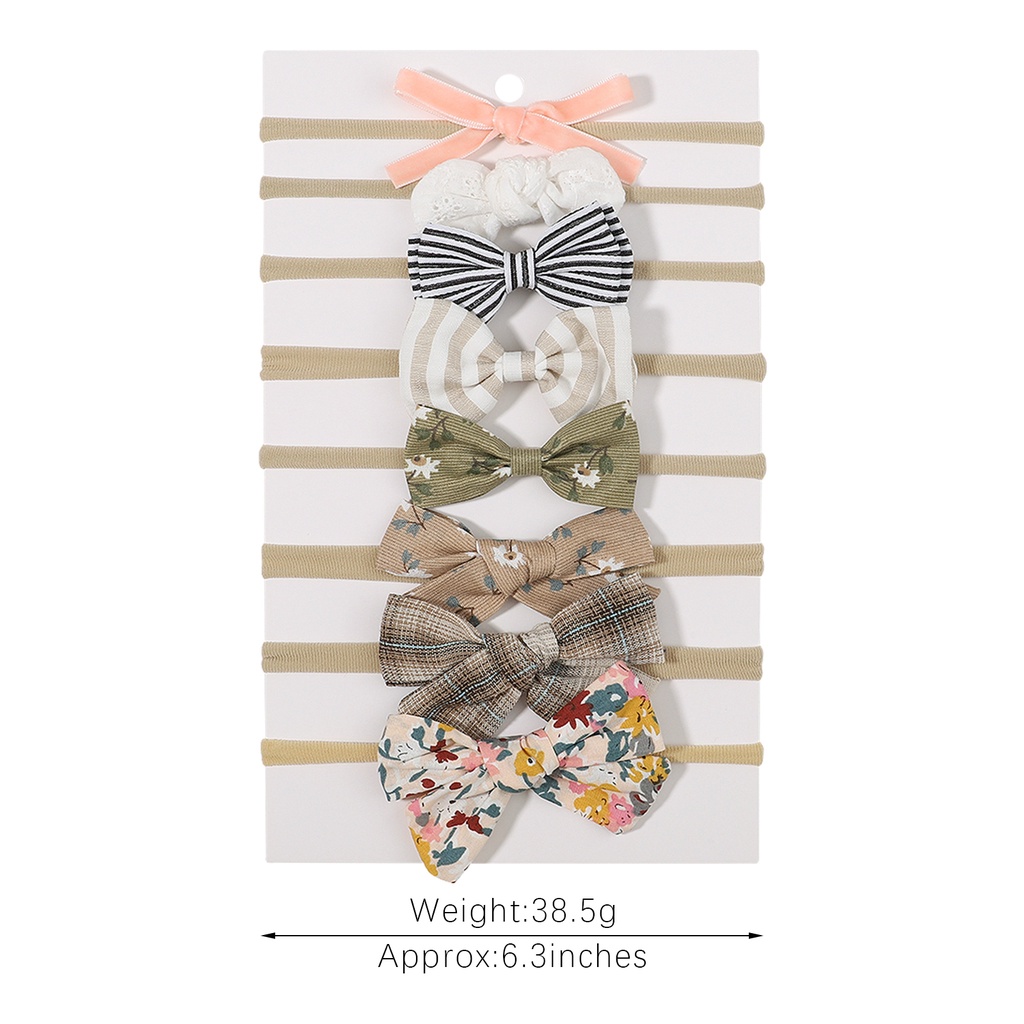 Set 8 băng đô nơ KIDSBOWS xinh xắn dành cho bé gái